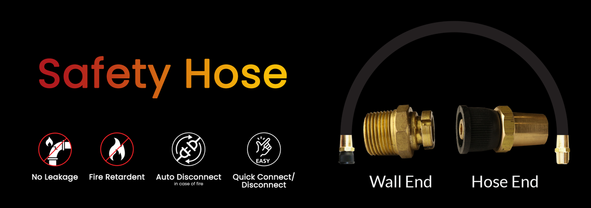 Tesla safety gas hose