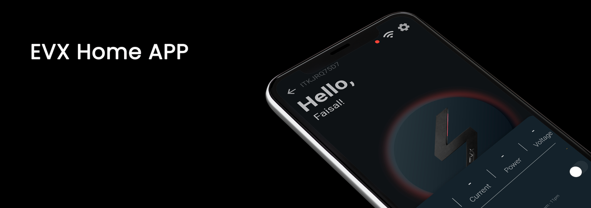 The EVX Home app.